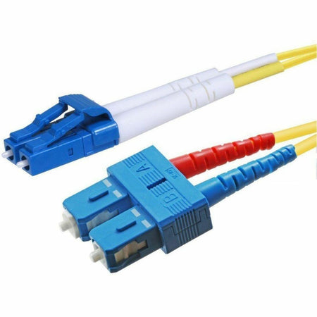 Monoprice Single-Mode Fiber Optic Cable - LC-SC UL 2mm 9/125 OFNR Duplex Yellow 3m - 5313