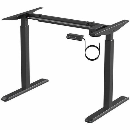 Monoprice Sit-Stand Single Motor Height Adjustable Table Desk Frame, Electric, Black - 31290