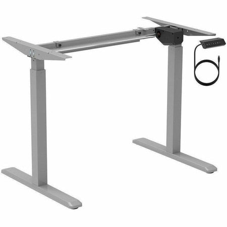 Monoprice Sit-Stand Single Motor Height Adjustable Table Desk Frame, Electric, Gray - 31292
