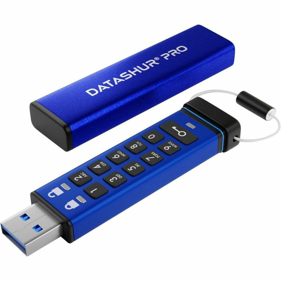 iStorage datAshur PRO 4 GB | Secure Flash Drive | FIPS 140-2 Level 3 Certified| NLNCSA DEP-V Certified | NATO Restricted Certified | PIN protected | Dust/Water Resistant - IS-FL-DA3-256-4