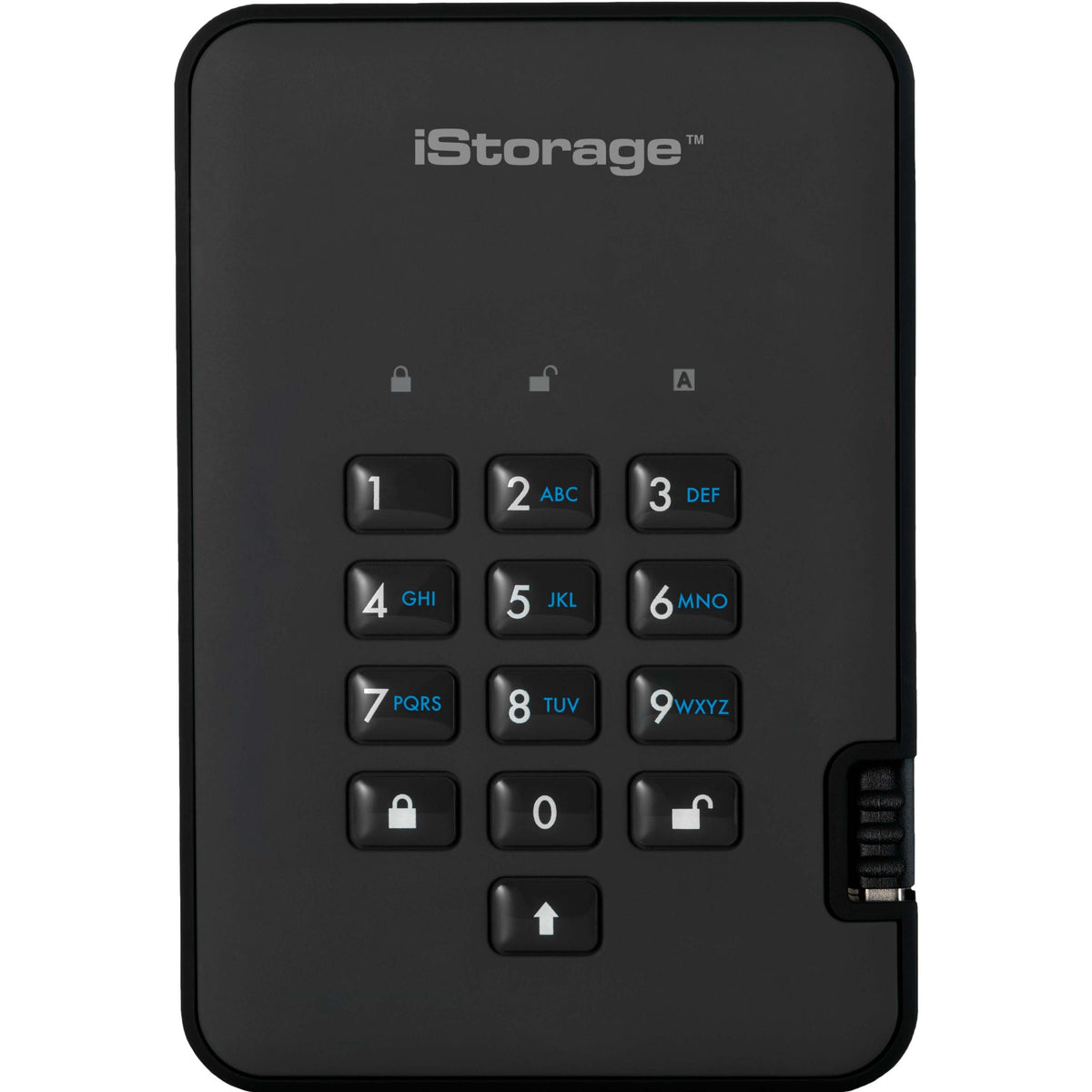 iStorage diskAshur2 HDD 2 TB | Secure Portable Hard Drive | Password Protected | Dust/Water-Resistant | Hardware Encryption IS-DA2-256-2000-B - IS-DA2-256-2000-B