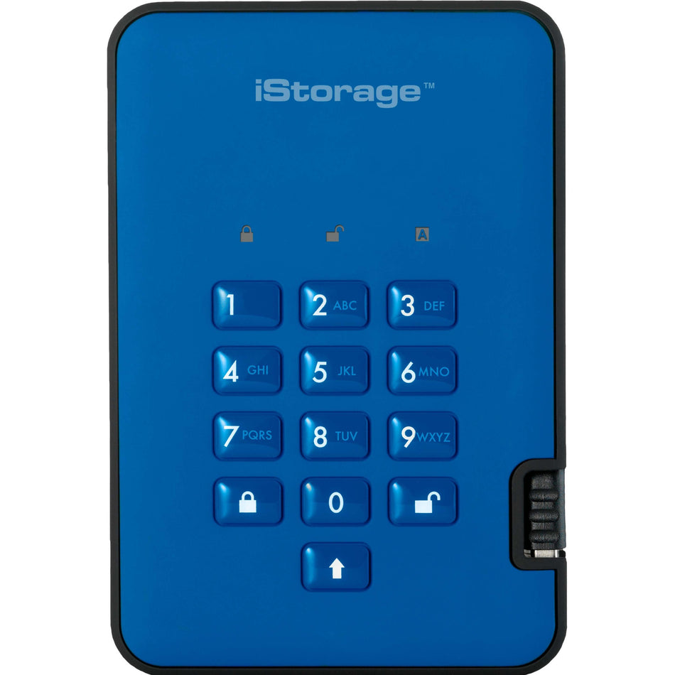 iStorage diskAshur2 HDD 3 TB | Secure Portable Hard Drive | Password Protected | Dust/Water-Resistant | Hardware Encryption IS-DA2-256-3000-BE - IS-DA2-256-3000-BE