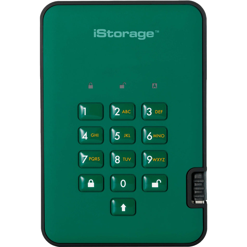 iStorage diskAshur2 HDD 3 TB | Secure Portable Hard Drive | Password Protected | Dust/Water-Resistant | Hardware Encryption IS-DA2-256-3000-GN - IS-DA2-256-3000-GN