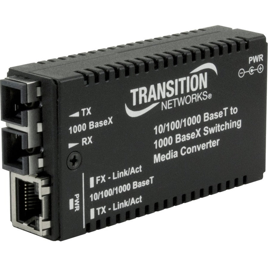 Transition Networks Mini Gigabit Ethernet Media Converter - M/GE-PSW-SX-01(LC)NA