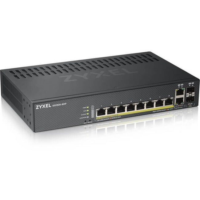 ZYXEL 8-port GbE Smart Managed PoE Switch - GS1920-8HPv2