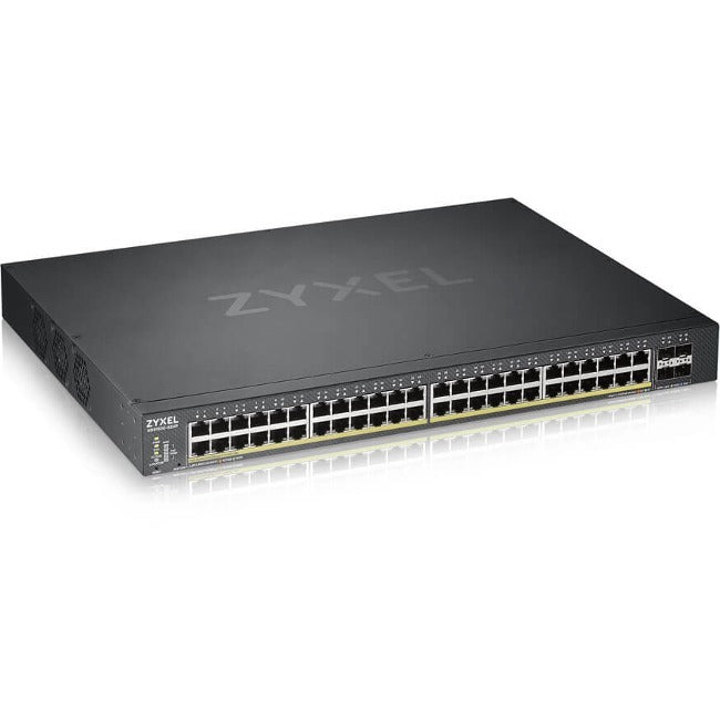 ZYXEL 48-port GbE Smart Managed PoE Switch with 4 SFP+ Uplink - XGS1930-52HP