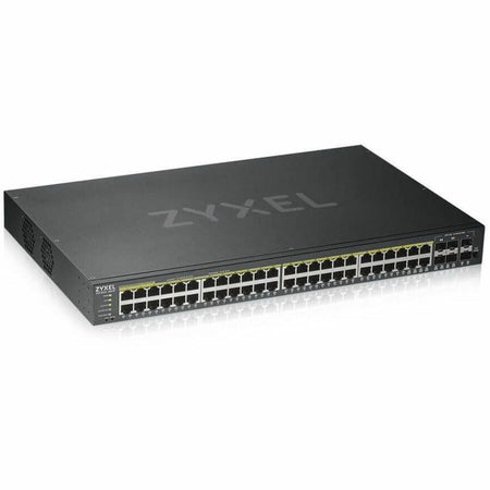 ZYXEL GS1920-48HPv2 48-Port Gigabit Smart Nebula Cloud Managed PoE Switch | 48 PoE+ Ports at 375W with 2 SFP Uplinks | TAA Compliant - GS1920-48HPv2
