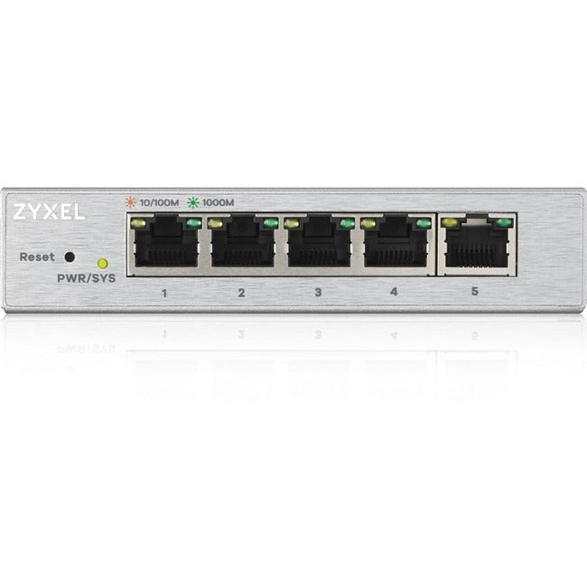 Zyxel 5-Port Gigabit Ethernet Web Managed Switch | VLAN Support | Sturdy Metal Case | Desktop or Wall-Mount | Fanless |Lifetime Warranty | QoS | Ethernet Splitter | GS1200-5 - GS1200-5