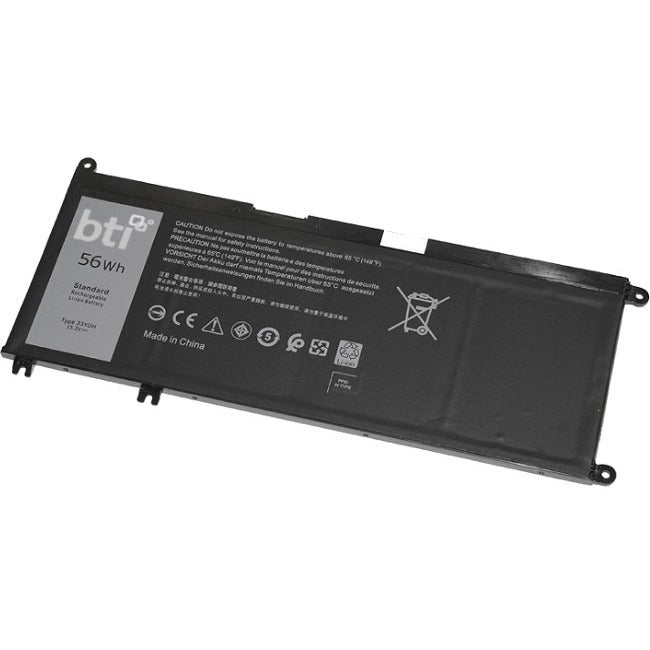 BTI 33YDH-BTI 15.2V 56WHR LI-ION BATTERY 033YDH, 7FHHV, 0PVHT1, 99NF2, 33YDH, PVHT1, 451-BCDM INSPIRON 17 7778, 17 7779, 7570, 7577, 7586, 7773, 7778, 7779, 7786, LATITUDE 3310, 3380, 3400, 3480, 3490, 3500, 3580, 3590, VOSTRO 7570, VOSTRO 7580 - 33YDH-BTI