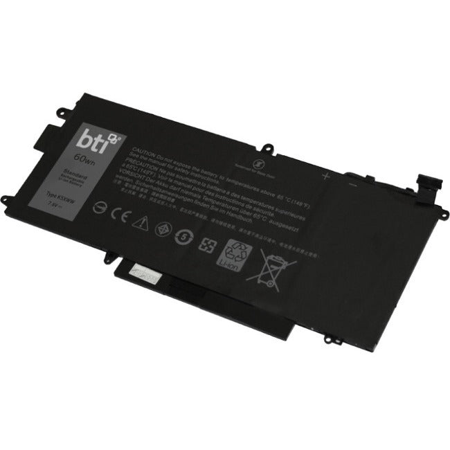 BTI K5XWW-BTI 7.6V 60WHR LI-ION BATTERY 0N18GG, 725KY, 451-BBZC, K5XWW, 4CSMP, N18GG, 6CYH6 LATITUDE 5289, LATITUDE 5289 2-IN-1, LATITUDE 7389, LATITUDE 7390 2-IN-1 - K5XWW-BTI