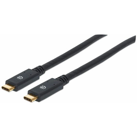 USB-C to USB-C Cable, 2m, Male to Male, 5 Gbps (USB 3.2 Gen1 aka USB 3.0), 3A (fast charging), SuperSpeed USB, Black, Lifetime Warranty, Equivalent to USB315CC2M - 354905