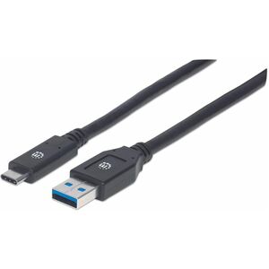 USB-C to USB-A Cable, 3m, Male to Male, 5 Gbps (USB 3.2 Gen1 aka USB 3.0), 3A (fast charging), SuperSpeed USB, Black, Lifetime Warranty - 354981