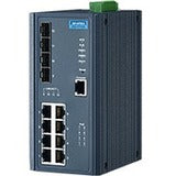 Advantech 8GE + 2G SFP + 2 VDSL2 port Managed Industrial Switch - EKI-7712G-2FV-AE