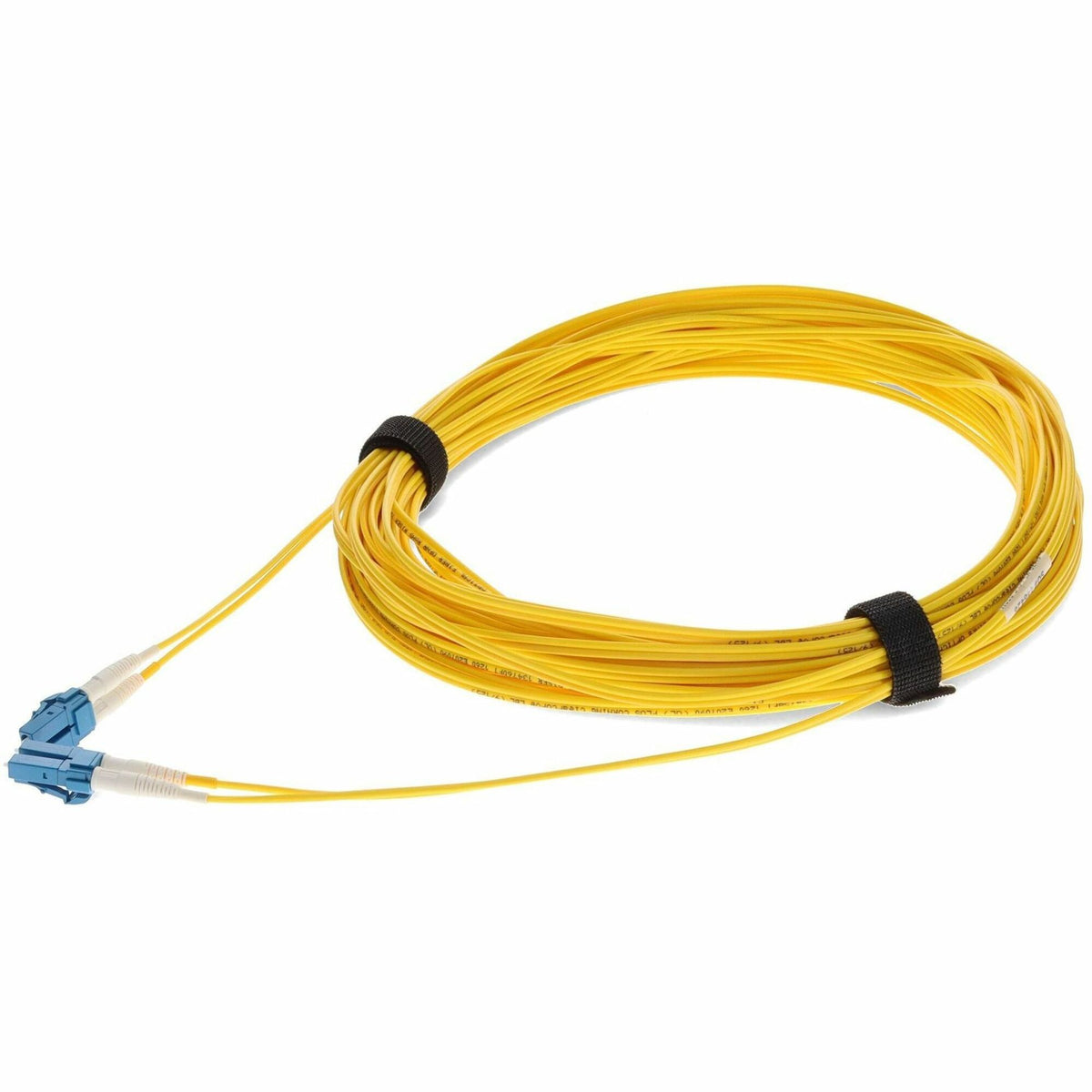 AddOn 13m LC to LC Yellow OS2 Duplex OFNR (Riser-Rated) SMF Fiber Patch Cable - ADD-LC-LC-13M9SMF