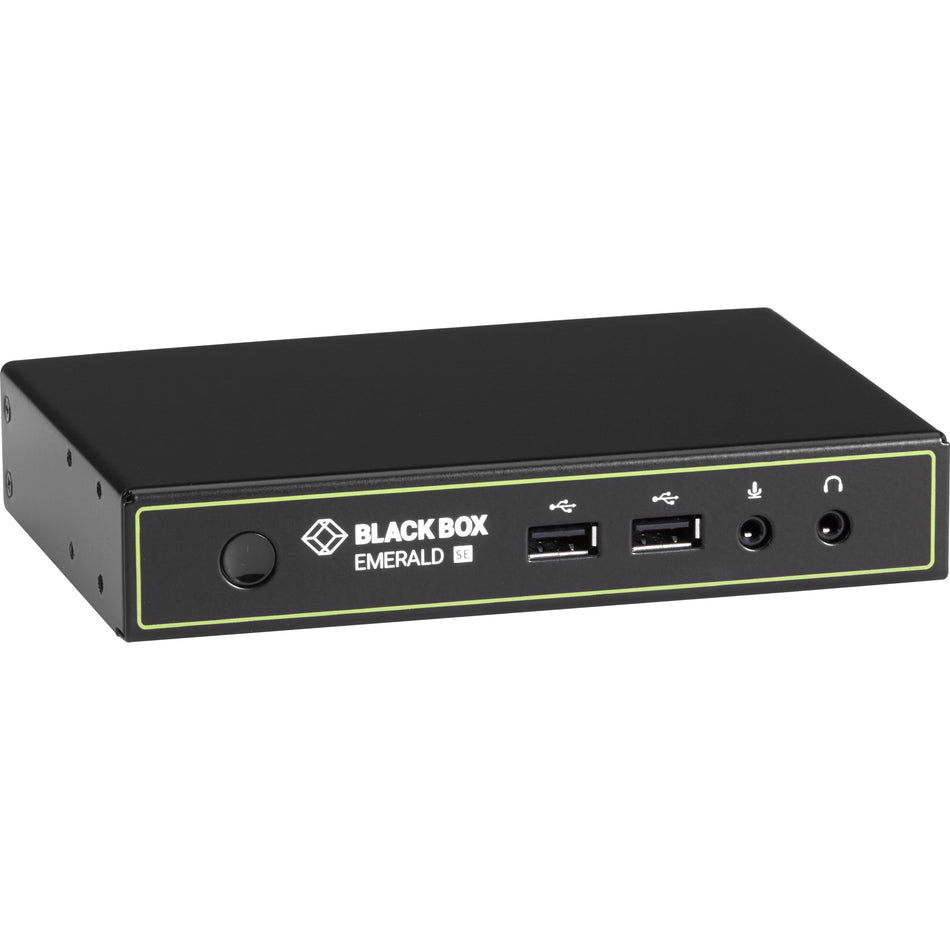 Black Box Emerald™ SE DVI KVM-over-IP Matrix Switch Receiver - Single Head, Full HD DVI, VUSB 2.0, Serial, Audio - EMD2000SE-R