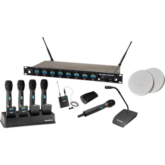 ClearOne WS840 4-Channel Wireless Microphone System Receiver - 910-6000-405-C-D