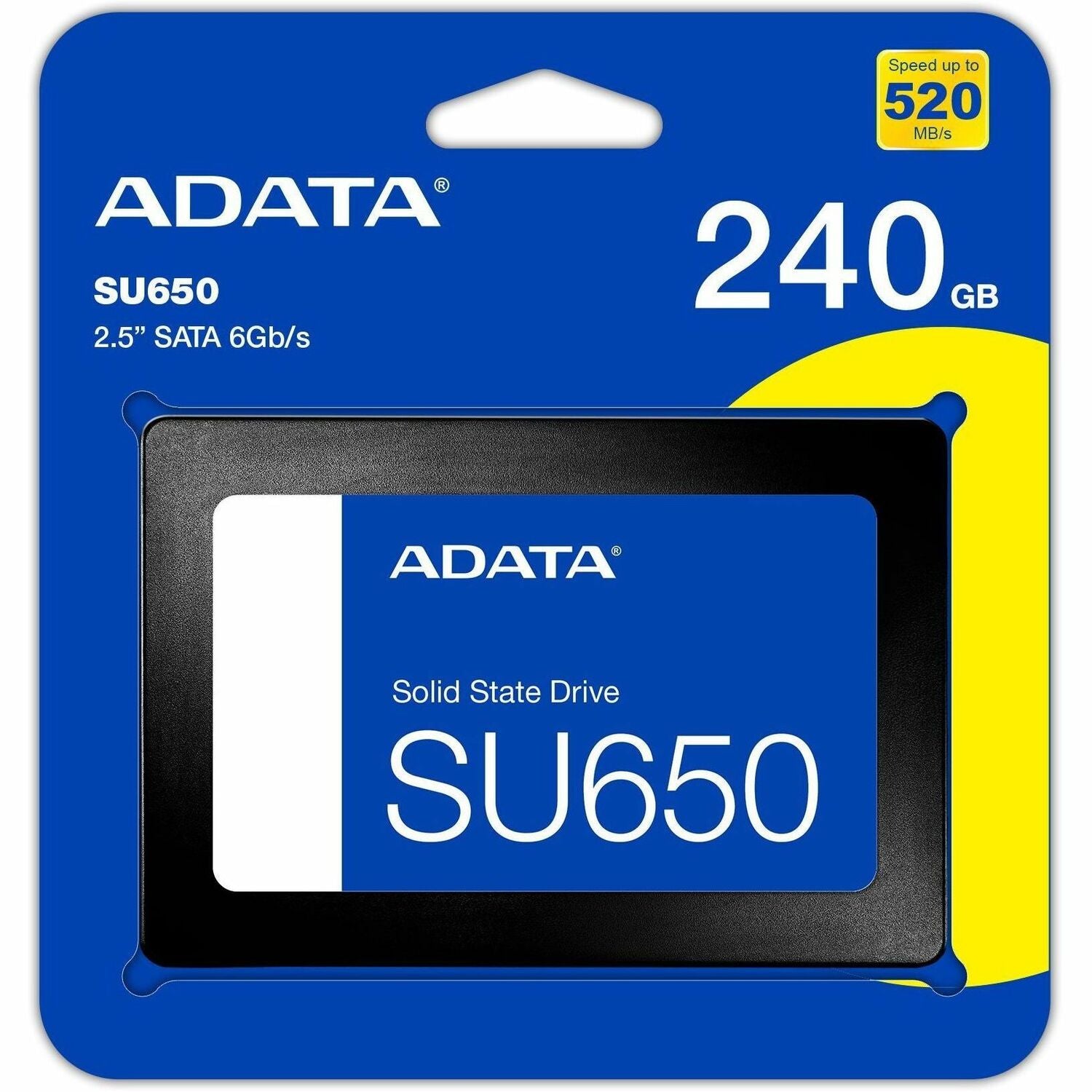 Adata Ultimate SU650 ASU650SS-240GT-R 240 GB Solid State Drive - 2.5" Internal - SATA (SATA/600) - Black - ASU650SS-240GT-R