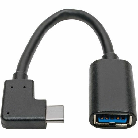 Tripp Lite by Eaton USB-C to USB-A Adapter (M/F) Right-Angle C USB 3.2 Gen 1 (5 Gbps) Thunderbolt 3 Compatible 6-in. (15.24 cm) - U428-06N-F-CRA