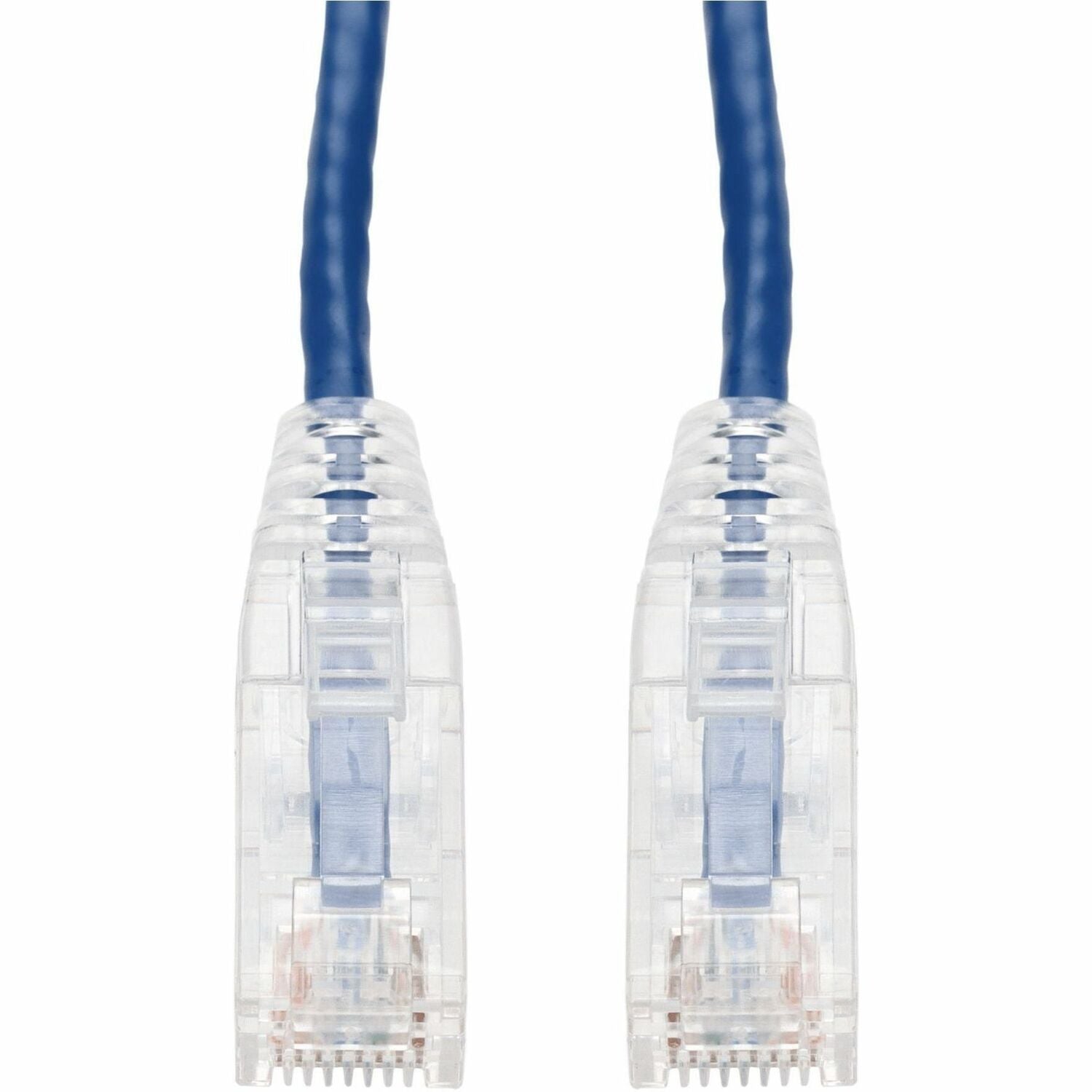 AddOn 10ft Blue CAT 6 Slim PVC Ethernet Cable Snagless Clear-Claw RJ-45 M/M - ADD-10FSLCAT6-BE