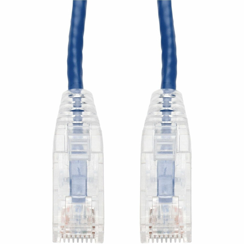 AddOn 10ft Blue CAT 6 Slim PVC Ethernet Cable Snagless Clear-Claw RJ-45 M/M - ADD-10FSLCAT6-BE