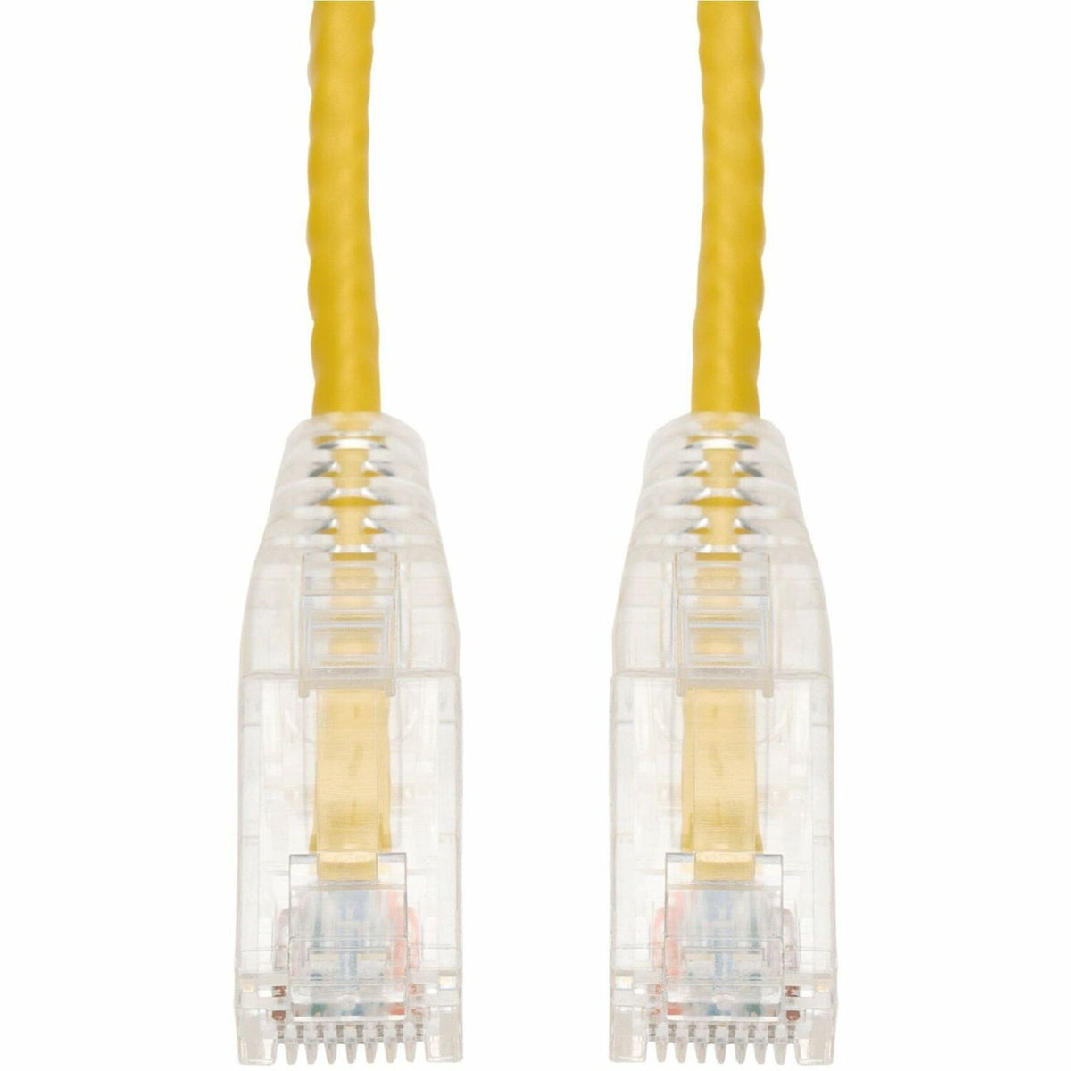 AddOn 15ft Yellow CAT 6 Slim PVC Ethernet Cable Snagless Clear-Claw RJ-45 M/M - ADD-15FSLCAT6-YW