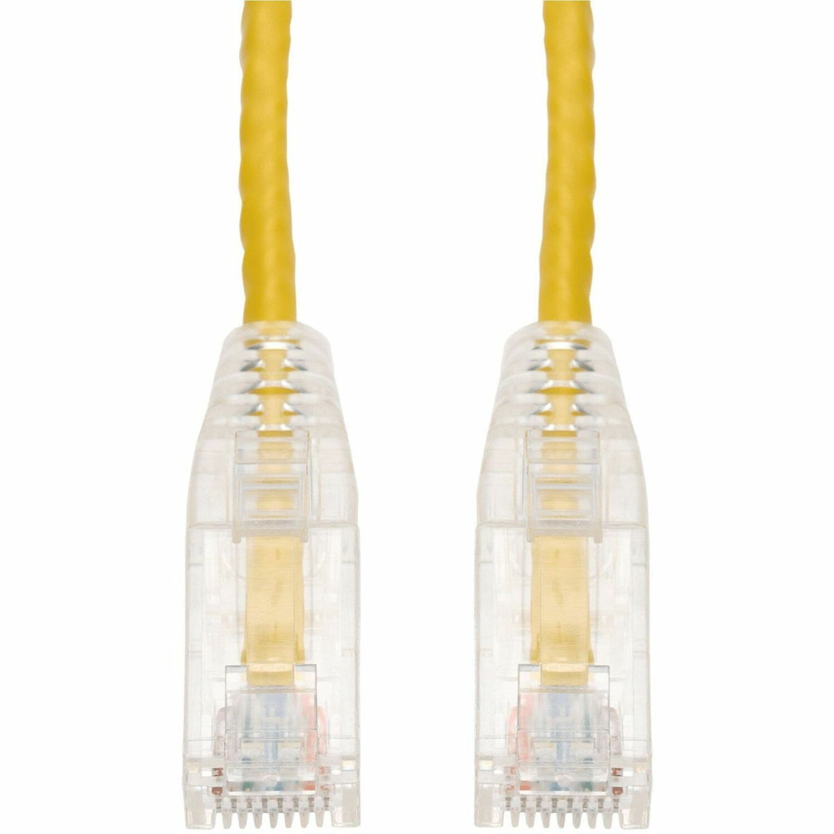 AddOn 15ft Yellow CAT 6 Slim PVC Ethernet Cable Snagless Clear-Claw RJ-45 M/M - ADD-15FSLCAT6-YW