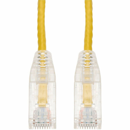 AddOn 15ft Yellow CAT 6 Slim PVC Ethernet Cable Snagless Clear-Claw RJ-45 M/M - ADD-15FSLCAT6-YW