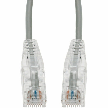 AddOn 7ft Gray CAT 6 Slim PVC Ethernet Cable Snagless Clear-Claw RJ-45 M/M - ADD-7FSLCAT6-GY