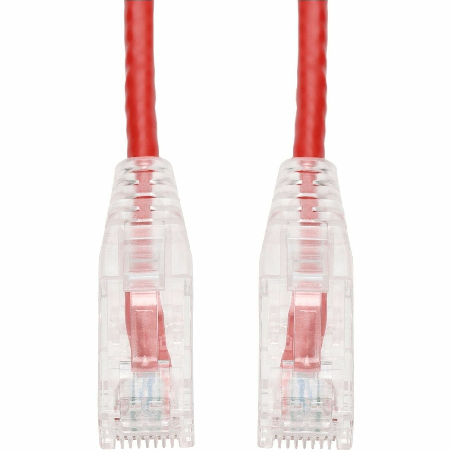 AddOn 5ft Red CAT 6 Slim PVC Ethernet Cable Snagless Clear-Claw RJ-45 M/M - ADD-5FSLCAT6-RD