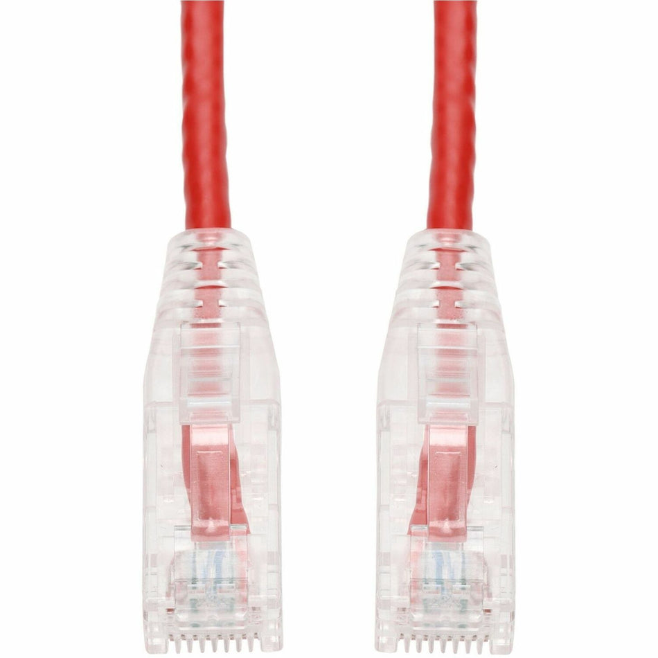 AddOn 5ft Red CAT 6 Slim PVC Ethernet Cable Snagless Clear-Claw RJ-45 M/M - ADD-5FSLCAT6-RD