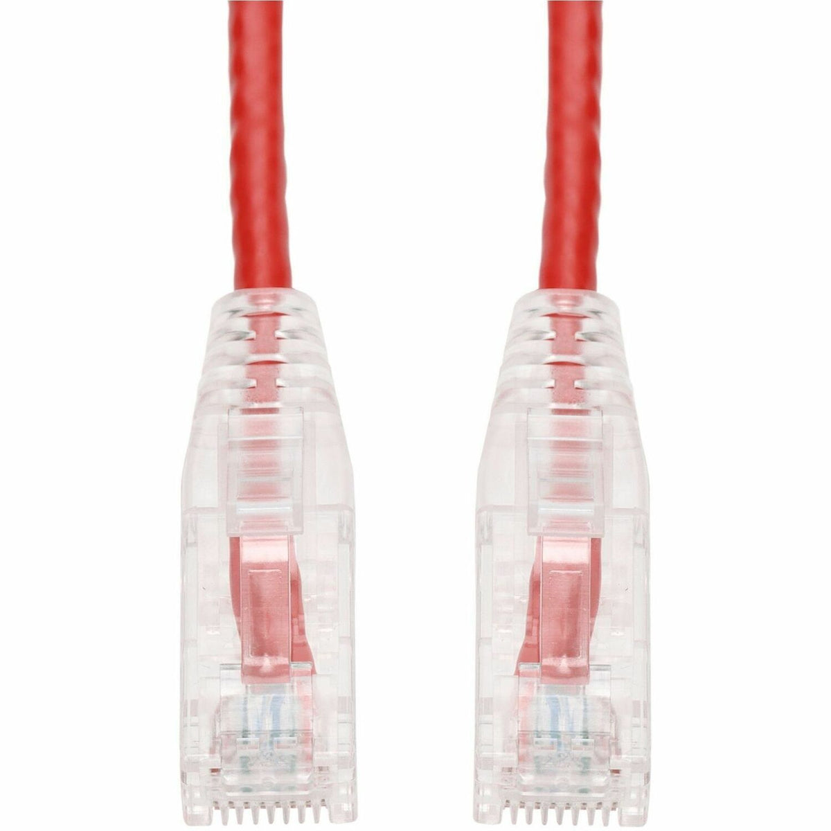 AddOn 15ft Red CAT 6 Slim PVC Ethernet Cable Snagless Clear-Claw RJ-45 M/M - ADD-15FSLCAT6-RD