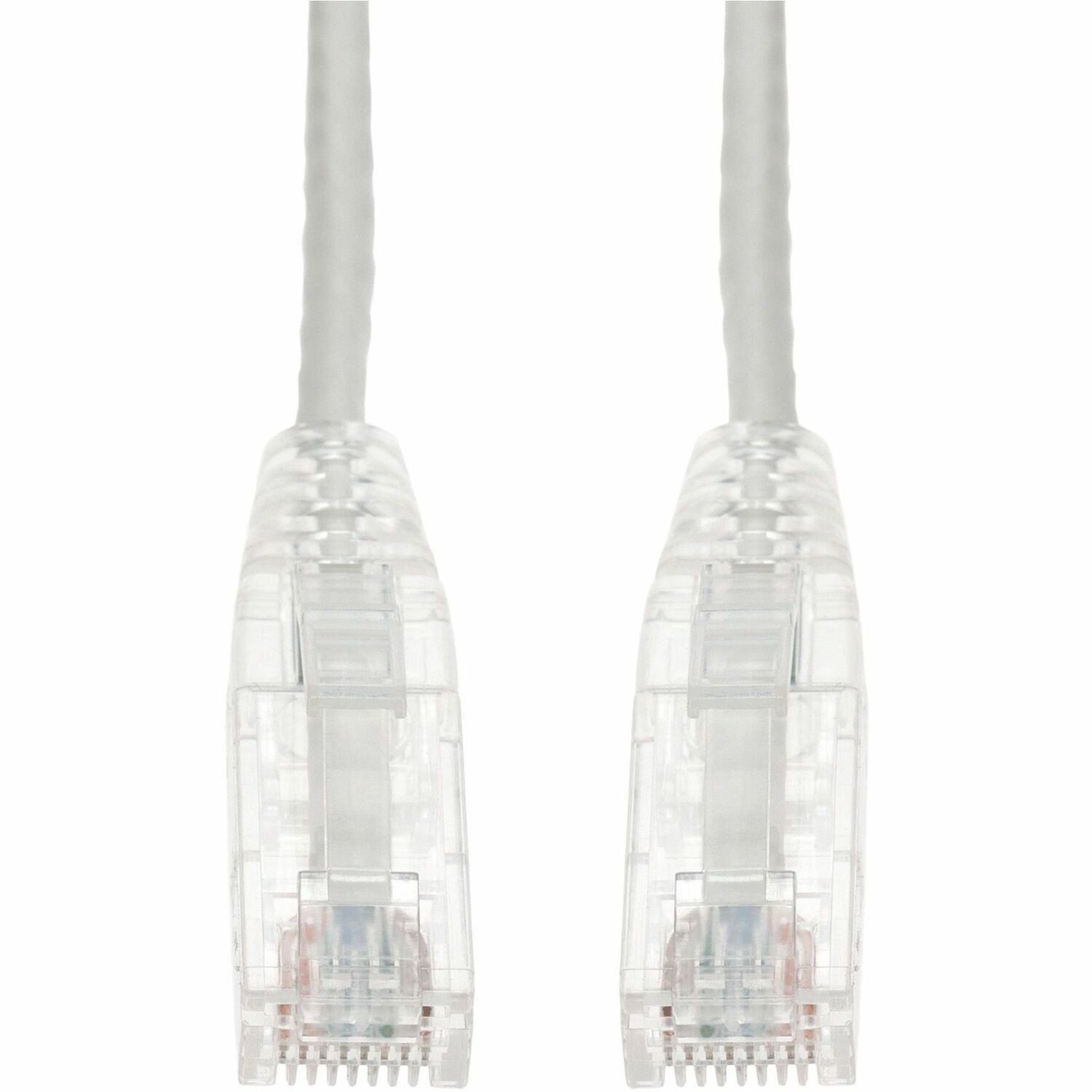 AddOn 15ft White CAT 6 Slim PVC Ethernet Cable Snagless Clear-Claw RJ-45 M/M - ADD-15FSLCAT6-WE