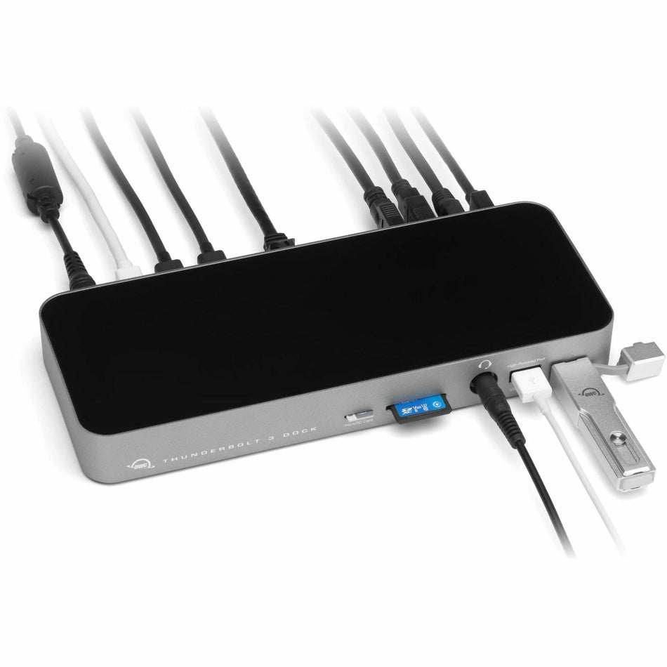 OWC 14-Port Thunderbolt Dock for Mac/PC with 85W Power - Thunderbolt 3 - Ethernet - Reader - USB - Audio - OWCTB3DK14PSG
