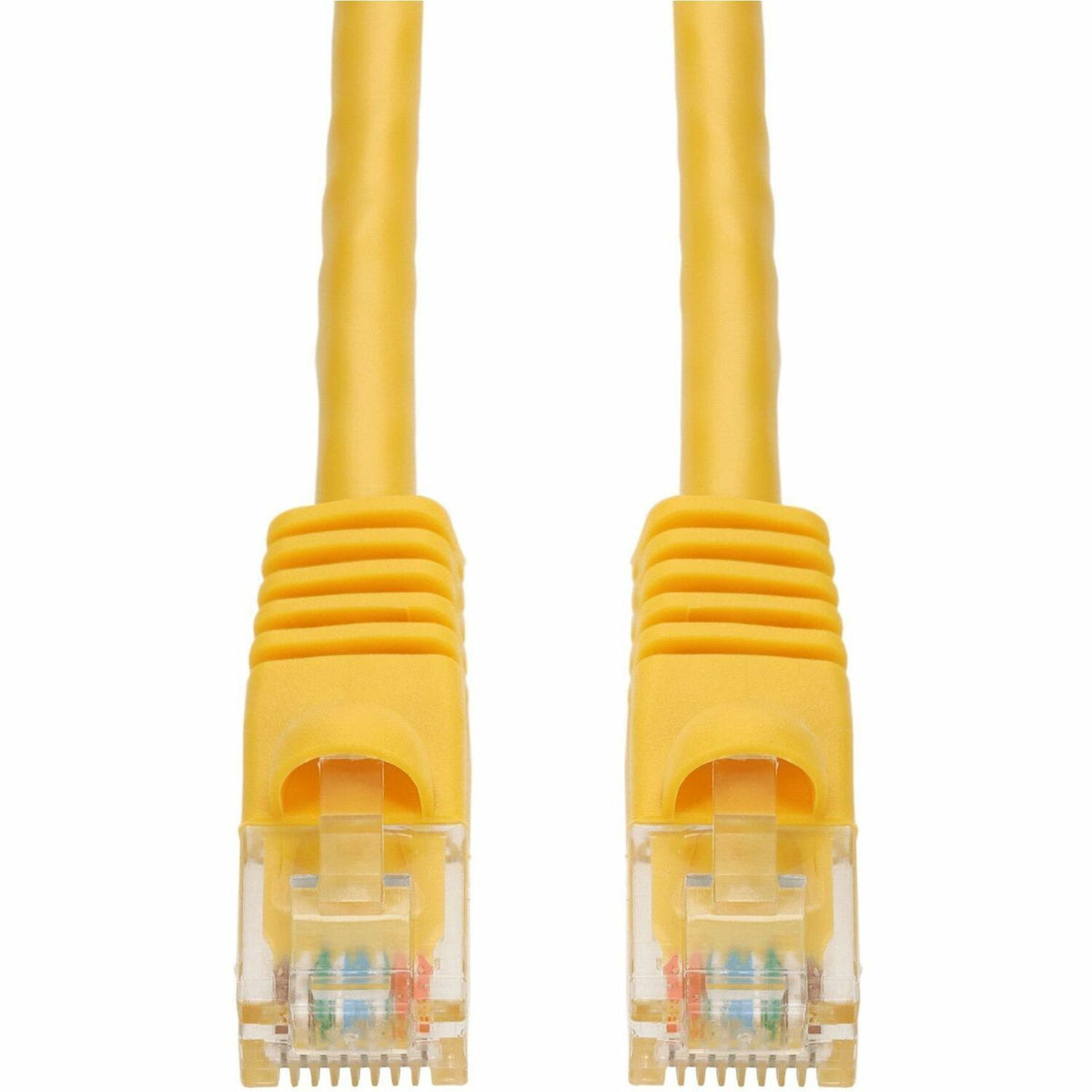 AddOn 7ft Yellow CAT 5E PVC Ethernet Cable Snagless Bubble Boot RJ-45 M/M - ADD-7FCAT5E-YW