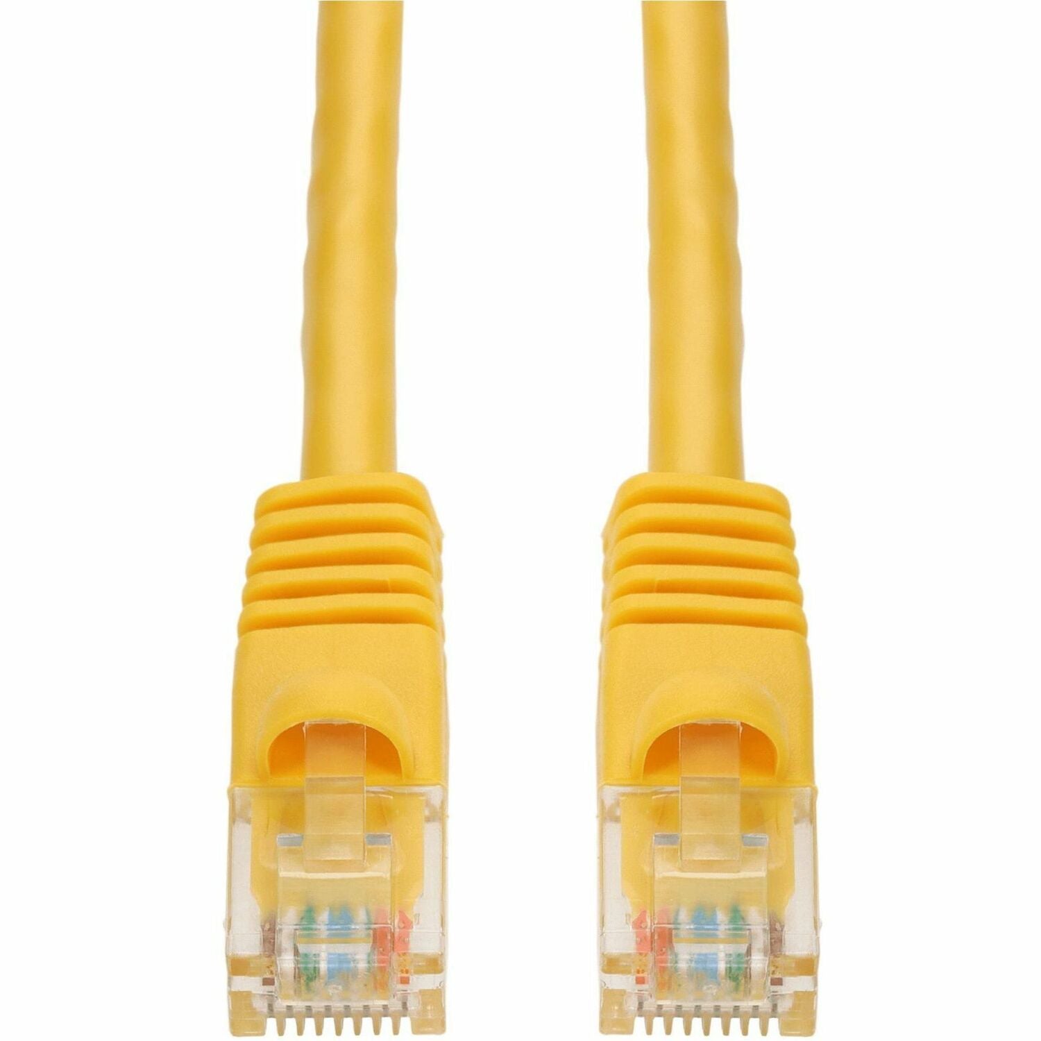 AddOn 7ft Yellow CAT 5E PVC Ethernet Cable Snagless Bubble Boot RJ-45 M/M - ADD-7FCAT5E-YW