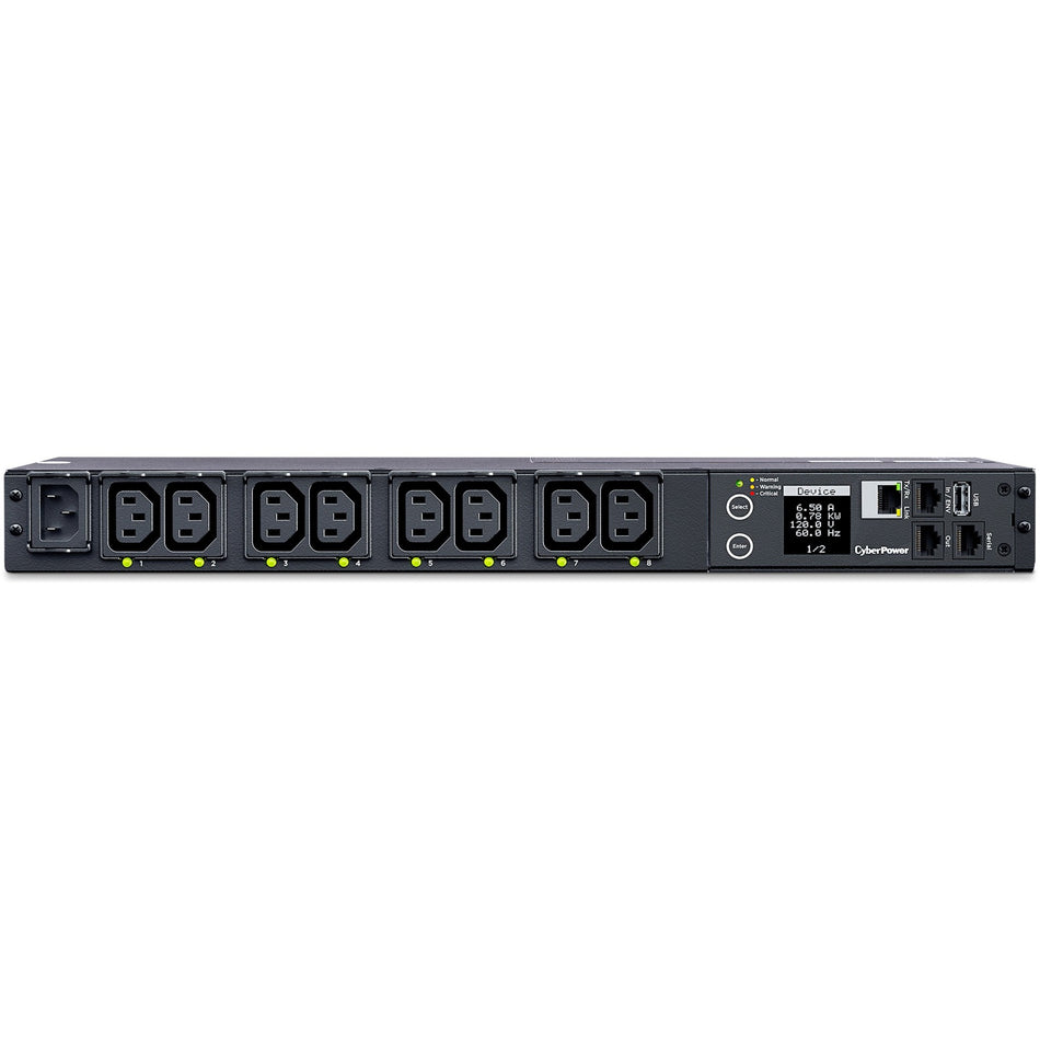 CyberPower PDU41004 Single Phase 100 - 240 VAC 15A Switched PDU - PDU41004