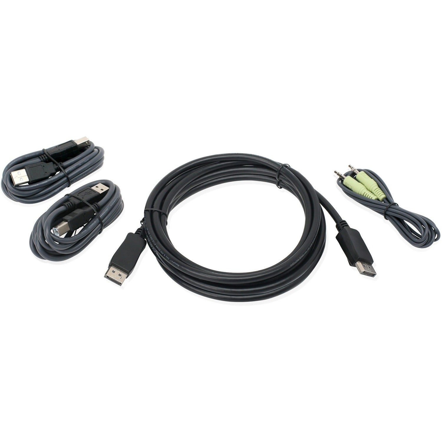 IOGEAR 10 Ft. DisplayPort, USB KVM Cable Kit with Audio (TAA) - G2L903UTAA3