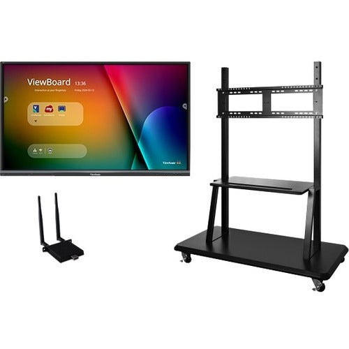 ViewSonic ViewBoard IFP6550-E2 - 4K Interactive Display with WiFi Adapter and Mobile Trolley Cart - 350 cd/m2 - 65" - IFP6550-E2