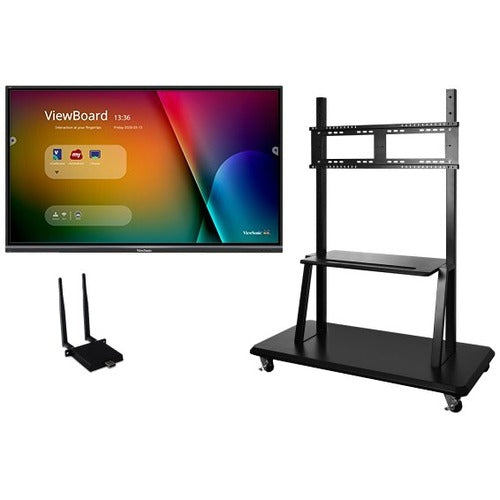 ViewSonic ViewBoard IFP7550-E2 - 4K Interactive Display with WiFi Adapter and Mobile Trolley Cart - 350 cd/m2 - 75" - IFP7550-E2