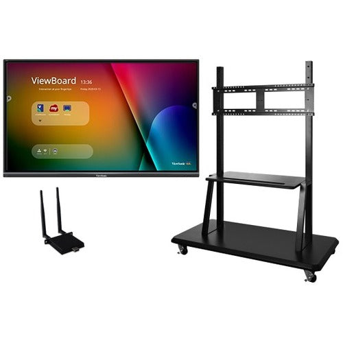 ViewSonic ViewBoard IFP8650-E2 - 4K Interactive Display with WiFi Adapter and Mobile Trolley Cart - 350 cd/m2 - 86" - IFP8650-E2