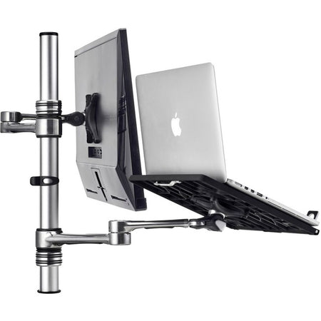 Atdec dual monitor/notebook desk mount - Flat and curved monitors up to 32in - VESA 75x75, 100x100 - AF-AT-NBC-P