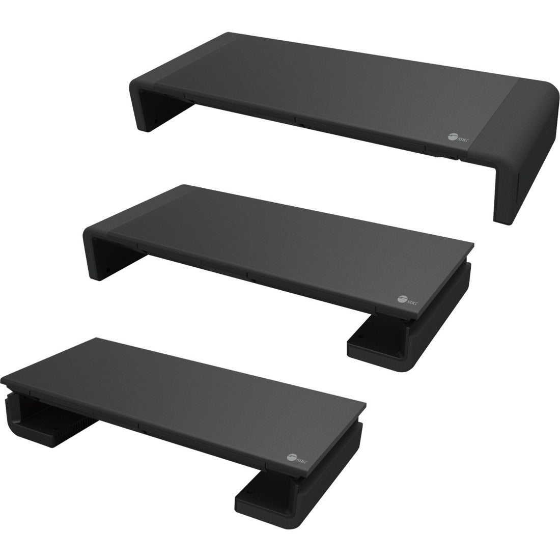 SIIG Stylish Foldable Monitor Stand - CE-MT2P12-S1