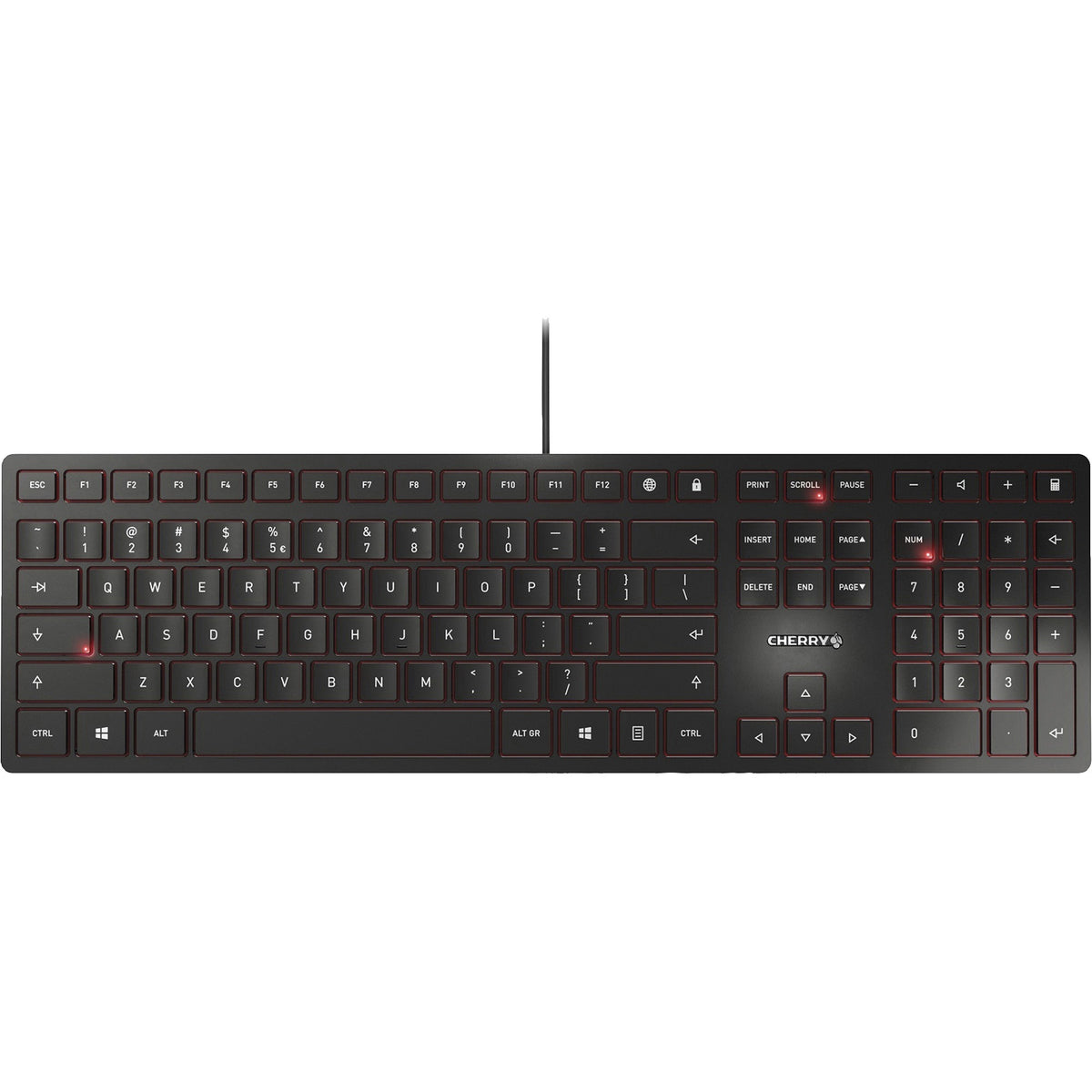 CHERRY KC 6000 SLIM Black Wired Keyboard - JK-1600EU-2