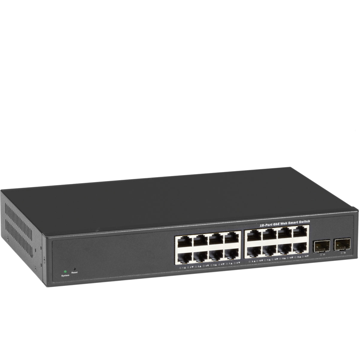 Black Box Gigabit Ethernet Switch - Web Smart Eco Fanless, 18-Port - LGB2118A-R2