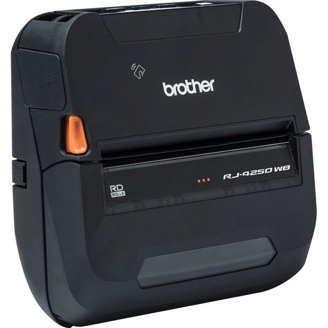 Brother Desktop Direct Thermal Printer - Monochrome - Label/Receipt Print - USB - Bluetooth - Wireless LAN - RJ4250WB