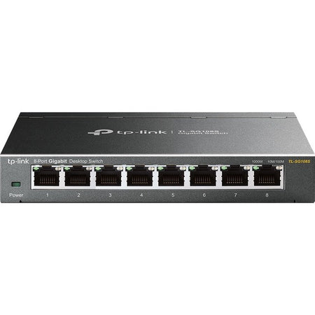 TP-Link TL-SG108S - 8 Port Gigabit Ethernet Switch - TL-SG108S