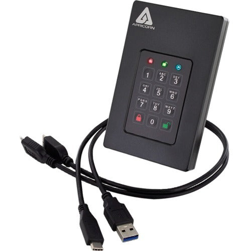 Apricorn Aegis Fortress L3 8 TB Portable Solid State Drive - 2.5" External - TAA Compliant - AFL3-S8TB