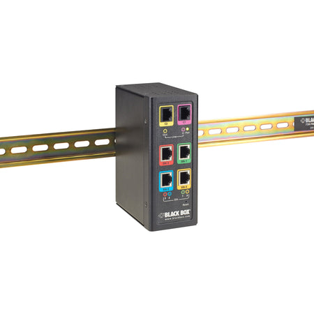 Black Box Industrial Ethernet Extender Multi-Drop Unit - G-SHDSL 2-Wire, 15-Mbps - LB532A-M-R2