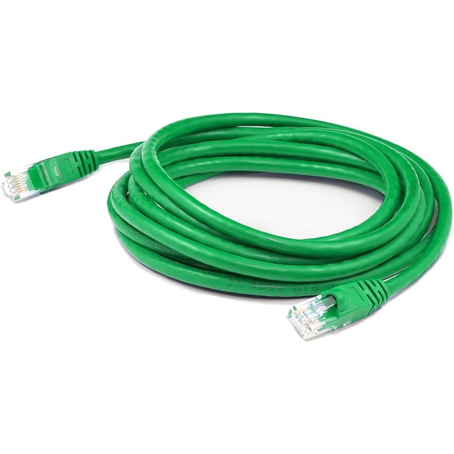 AddOn 15ft M12 (Male) to RJ-45 (Male) Green Cat5e UTP PVC Copper Patch Cable - ADD-15FM12-RJ45-ECAB