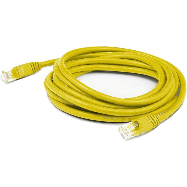 AddOn 25ft RJ-45 (Male) to RJ-45 (Male) Straight Yellow Cat6 UTP PVC Copper Patch Cable - ADD-25FCAT6-YW